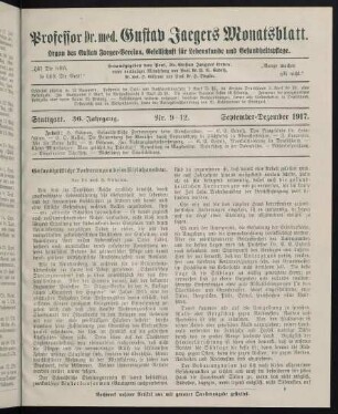 53-72, Nr. 9-12. September-Dezember 1917.