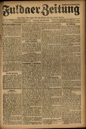 Ausgabe vom Dienstag, den 29. Juli 1924.