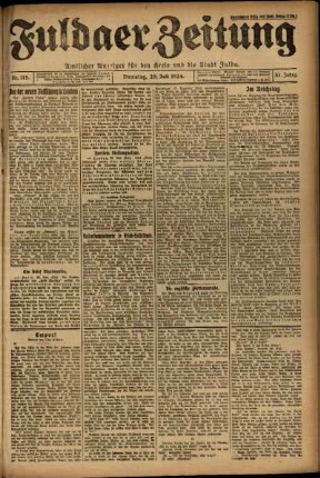 Ausgabe vom Dienstag, den 29. Juli 1924.