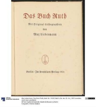 Das Buch Ruth