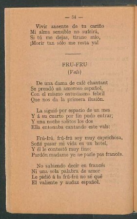 Fru-Fru : (Vals)