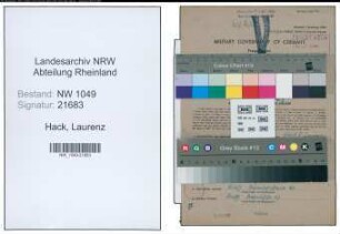 Entnazifizierung Laurenz Hack , geb. 05.11.1894 (Bahnsekretaer)