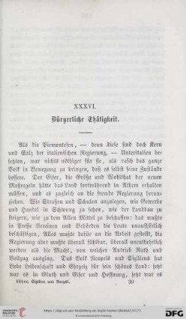 XXXVI. Bürgerliche Thätigkeit