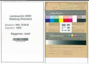 Entnazifizierung Josef Baggeroer , geb. 03.04.1904 (Finanzbeamter)
