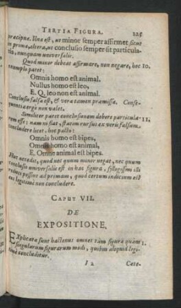 Caput VII. De Expositione.