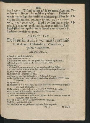 Caput XIX. De Injuria in navi, vel mari commissa, & damno ibidem dato, actionibus vindicantur.