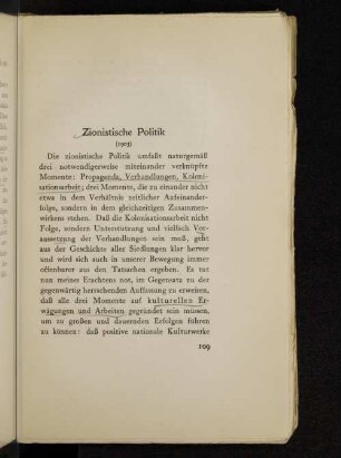 Zionistische Politik