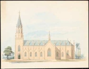 Kirche, Berlin (?): Seitenansicht