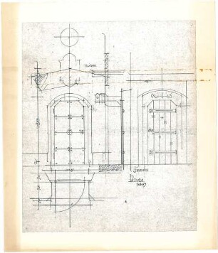 Döllgast, Hans; Dorfen; San Sebastian - Portal (Ansichten)