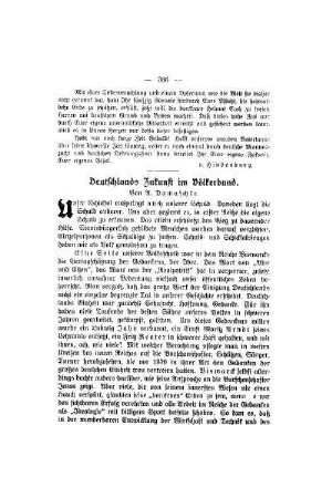 Deutschlands Zukunft im Völkerbund