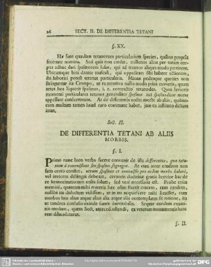 Sect. II. De Differentia Tetani Ab Aliis Morbis