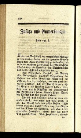 Zusätze und Anmerkungen