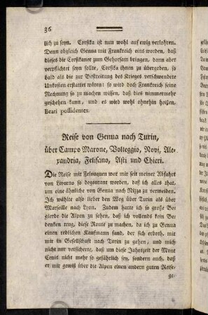 36-55, Reise von Genua nach Turin,...-...Turin [...] nach Lyon.