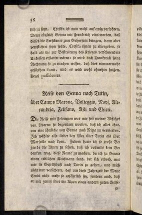 36-55, Reise von Genua nach Turin,...-...Turin [...] nach Lyon.
