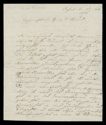 Brief von Louis Spohr an Tobias Haslinger