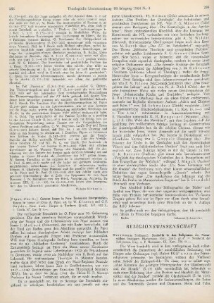 255-256 [Rezension] Current issues in New Testament interpretation