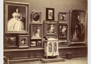 Blick in die Gedenkausstellung zum Tod von Gustav Richter in der Nationalgalerie