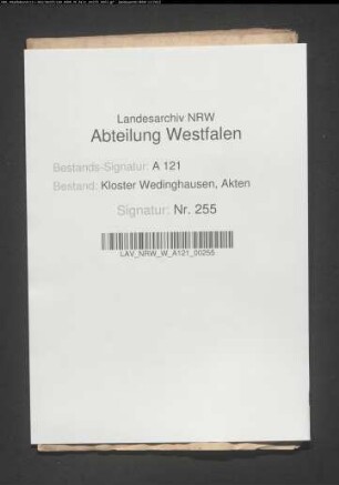 Heberegister der Rezeptur Werl.