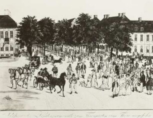 Berlin, Unter den Linden : Berlin, Unter den Linden, 3 Kutschentypen, Sechsspänner