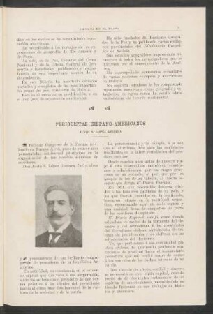 Periodistas hispano-americanos : Justo S. López Gómara