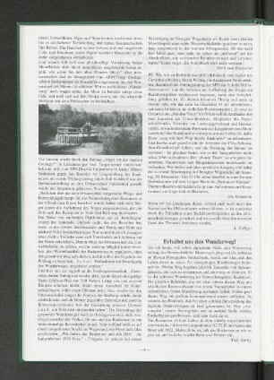 Erhaltet uns den Wanderweg!