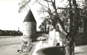 Passau : Passau. Innpromenade mit Schaiblingsturm