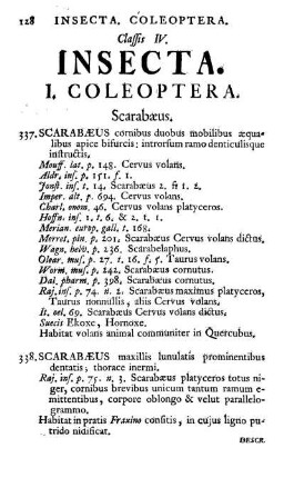 Classis V. Insecta