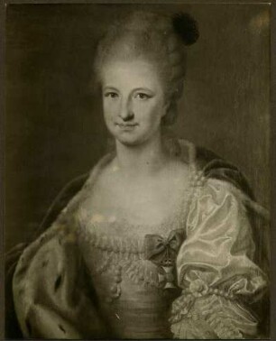 Maria Amalia Augusta: Prinzessin von Zweibrücken-Birkenfeld-Bischweiler. Kurfürstin. Königin von Sachsen, Herzogin von Warschau. Gemälde von Heinrich Karl Brandt