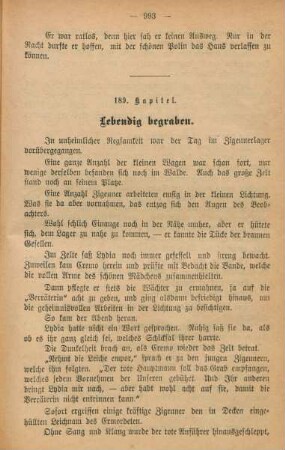189. Kapitel. Lebendig begraben.