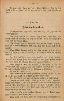 189. Kapitel. Lebendig begraben.