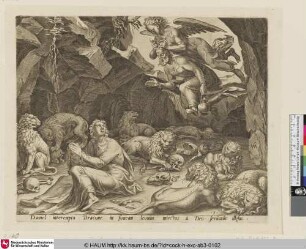 [Habakuk Bringing Daniel Food in the Lion's Den; Habakuk bringt Daniel Nahrung in die Löwengrube]