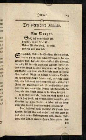 59-70, Der vierzehnte Januar. - Der sechzehnte Januar.