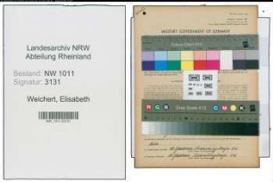 Entnazifizierung Elisabeth Weichert , geb. 05.09.1896 (Friseurmeister)