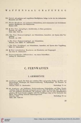 C. Fernwaffen (Nr. 162 - 230)