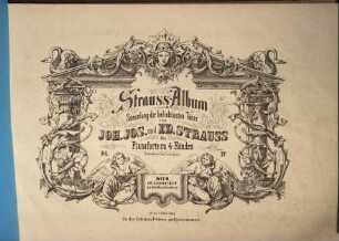 Strauss-Album : Sammlung der beliebtesten Tänze ; für Pianoforte zu 4 Händen, 4