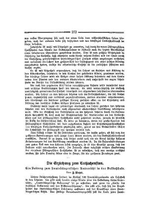 Die Erziehung zum Tatsachensinn : ein Beitrag zum staatsbürgerlichen Unterricht in der Volksschule