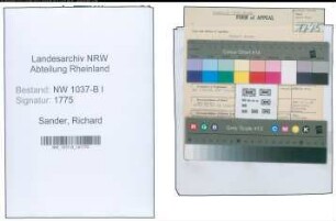 Entnazifizierung Richard Sander , geb. 27.07.1905 (Verw.Angestellter)