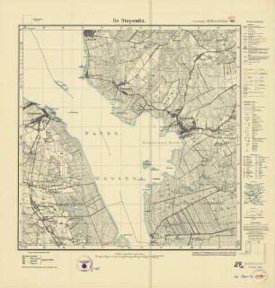 2353 (alte Nr.: 961) Gr. Stepenitz, Meßtischblatt (4cm - Karte)