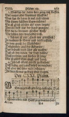 Der CXXI. - CXL. Psalm.