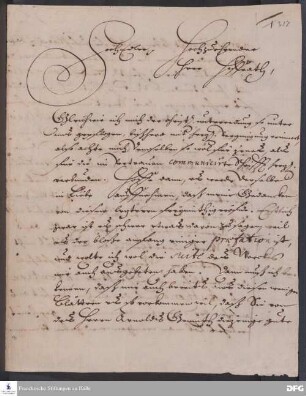 Brief von August Hermann Francke an Tobias Pfanner.