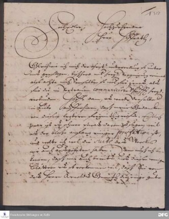 Brief von August Hermann Francke an Tobias Pfanner.