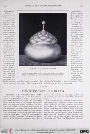 Aus Werkstatt und Praxis