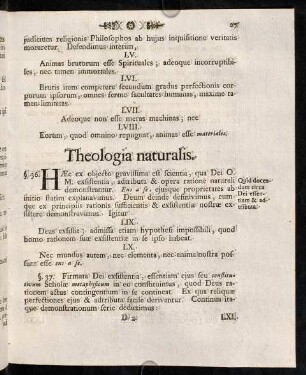27-31, Theologia naturalis.