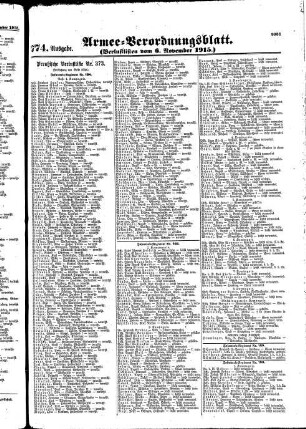 774. Ausgabe. Samstag, 6. November 1915