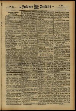 Zweite Ausgabe vom Donnerstag, den 31. Oktober 1912.