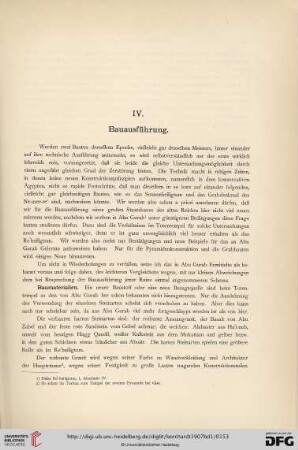 IV. Bauausführung