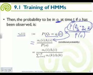 Hidden Markov Model, Video Retrieval (09.06.11)