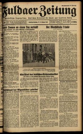 Ausgabe vom Samstag, den 27. Januar 1940.