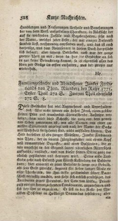 Familiengeschichte und Abendtheuer Junker Ferdinands von Thon. T.1.2.