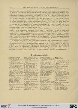 Künstlerverzeichnis